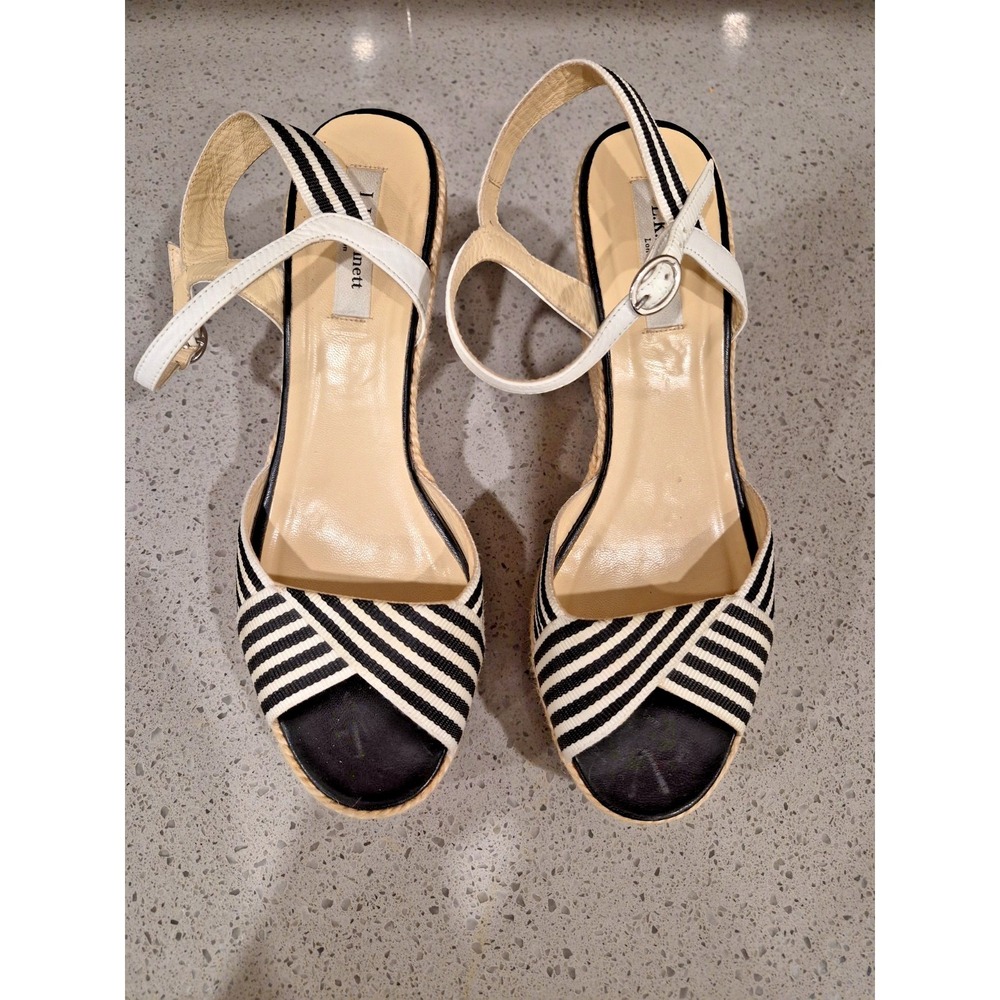 L K Bennett Strappy Sandal High Wedge HeelWomens Size US 9 EU 40